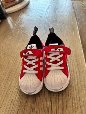 adidas Kids Red Lightning McQueen Sneakers 9k sold out Pixar Disney